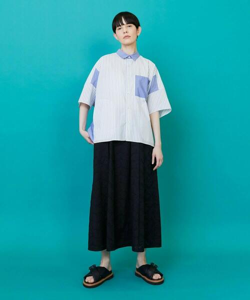 FRAPBOIS（フラボア）の「レレースカート（スカート・レディース・ブラック/ベージュ・1）」の7枚目の写真