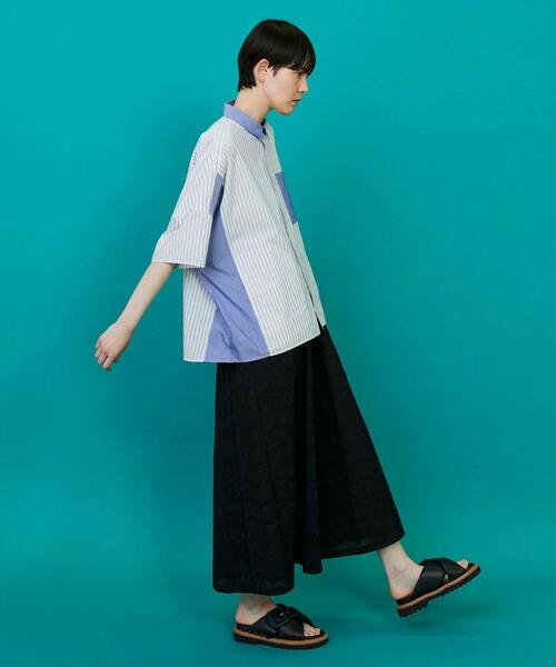 FRAPBOIS（フラボア）の「レレースカート（スカート・レディース・ブラック/ベージュ・1）」の4枚目の写真