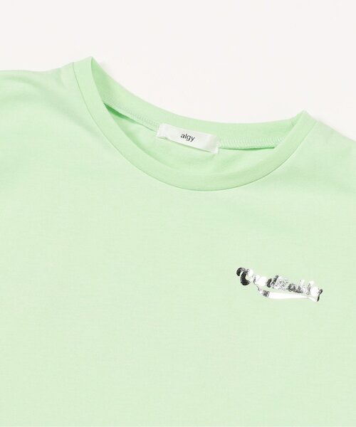 algy（アルジー）の「テンシャプリントT（Tシャツ/カットソー・キッズ・ブラック/オフホワイト/ミント・XX-SMALL/X-SMALL/SMALL/MEDIUM）」の4枚目の写真