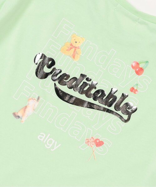 algy（アルジー）の「テンシャプリントT（Tシャツ/カットソー・キッズ・ブラック/オフホワイト/ミント・XX-SMALL/X-SMALL/SMALL/MEDIUM）」の6枚目の写真