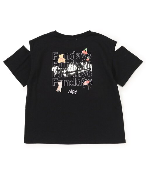 algy（アルジー）の「テンシャプリントT（Tシャツ/カットソー・キッズ・ブラック/オフホワイト/ミント・XX-SMALL/X-SMALL/SMALL/MEDIUM）」の2枚目の写真