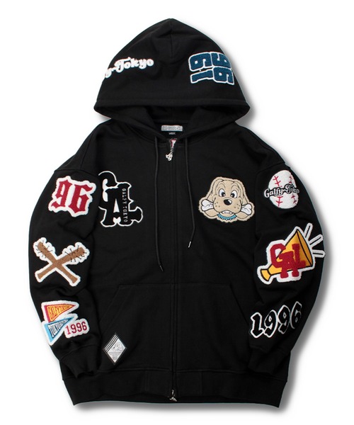 GALFY（ガルフィー）の「【GALFY/ガルフィー】復活わんわん大学パーカー（パーカー・メンズ・ブラック/オフホワイト/カモフラージュ・XL/L）」の2枚目の写真