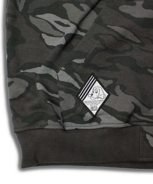 GALFY（ガルフィー）の「【GALFY/ガルフィー】復活わんわん大学パーカー（パーカー・メンズ・ブラック/オフホワイト/カモフラージュ・XL/L）」の4枚目の写真