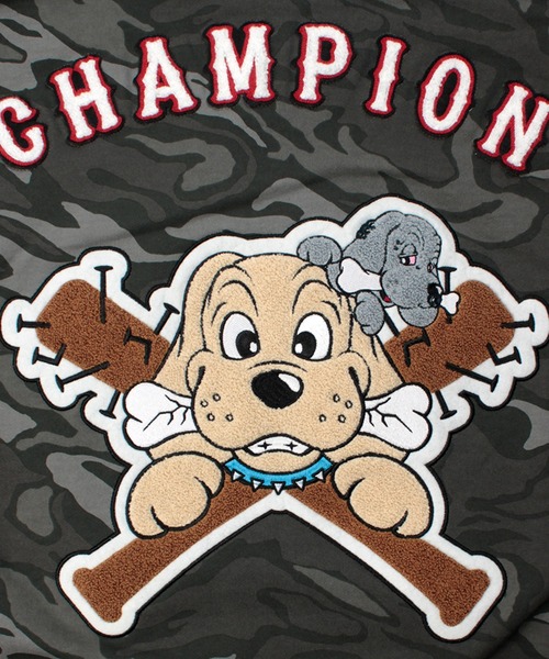 GALFY（ガルフィー）の「【GALFY/ガルフィー】復活わんわん大学パーカー（パーカー・メンズ・ブラック/オフホワイト/カモフラージュ・XL/L）」の6枚目の写真