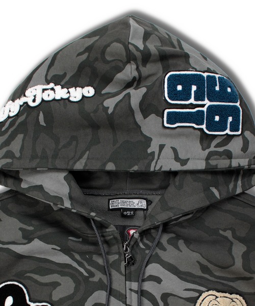 GALFY（ガルフィー）の「【GALFY/ガルフィー】復活わんわん大学パーカー（パーカー・メンズ・ブラック/オフホワイト/カモフラージュ・XL/L）」の16枚目の写真