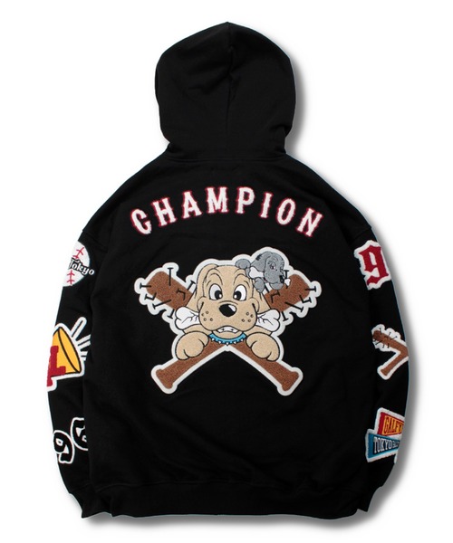 GALFY（ガルフィー）の「【GALFY/ガルフィー】復活わんわん大学パーカー（パーカー・メンズ・ブラック/オフホワイト/カモフラージュ・XL/L）」の14枚目の写真