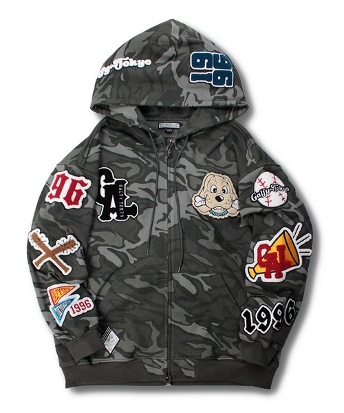 GALFY（ガルフィー）の「【GALFY/ガルフィー】復活わんわん大学パーカー（パーカー・メンズ・ブラック/オフホワイト/カモフラージュ・XL/L）」の15枚目の写真