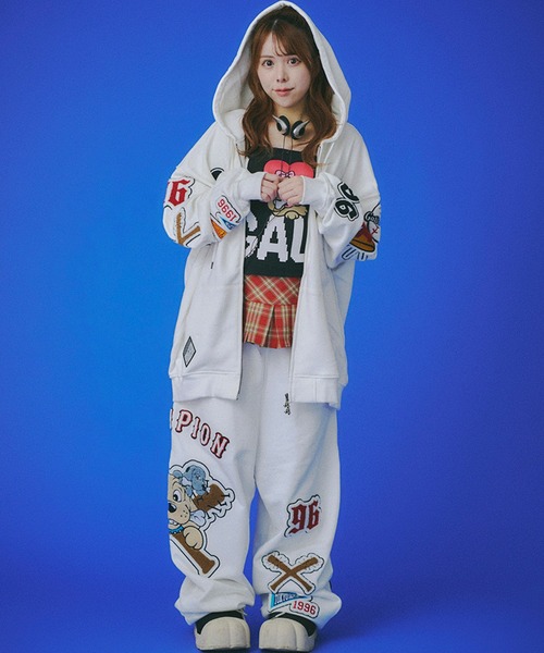 GALFY（ガルフィー）の「【GALFY/ガルフィー】復活わんわん大学パーカー（パーカー・メンズ・ブラック/オフホワイト/カモフラージュ・XL/L）」の10枚目の写真