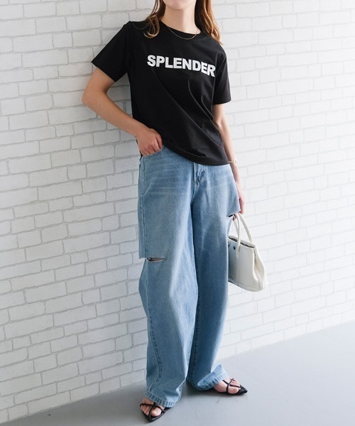 aquagarage(アクアガレージ)の「ロゴTシャツ(Tシャツ/カットソー・レディース・ブラック/ホワイト・M/L)」の5枚目の写真