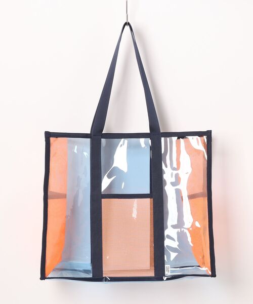 FOUND GOOD（ファウンドグッド）の「PVCビーチBAG（トートバッグ・レディース・グリーン系2/ブルー系・FREE）」の2枚目の写真