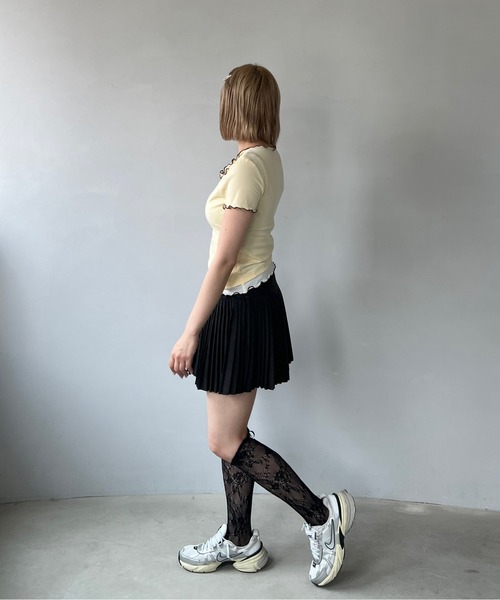 【versace】ハイウエスト ツイード ミニスカート 88bba5a92f775e57006ca50b96abd5