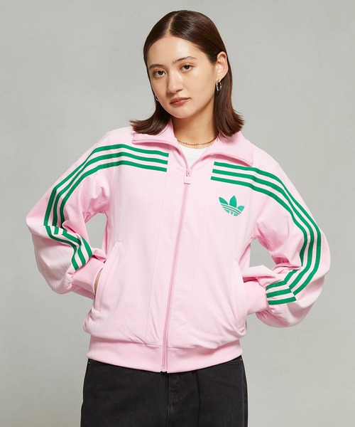 adidas ピンク ジップアップジャケット 【公式通販】