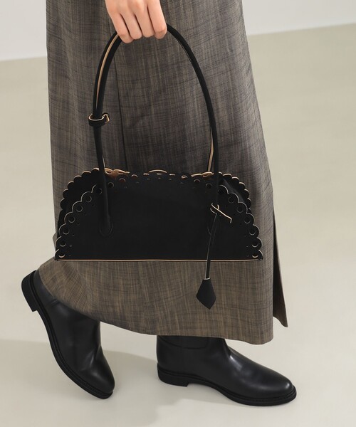 MARY AL TERNA / ENSOU スカラップ ハンドバッグ（トートバッグ