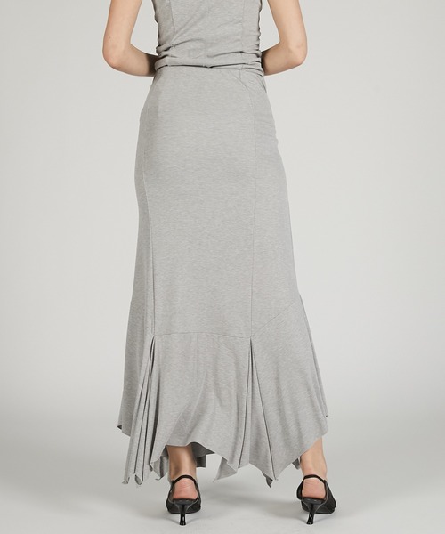 PRANK PROJECT（プランクプロジェクト）の「ジャージータイスカート / Jersey Tie Skirt（スカート・レディース・チャコールグレー/グレー・36/38）」の13枚目の写真