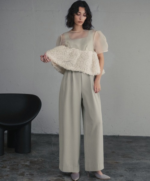 スウェルぺプラムセットアップパンツドレス スウェルぺプラムセットアップパンツドレス / swell peplum set up