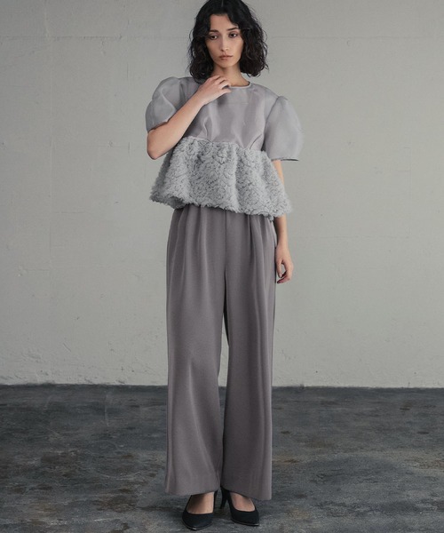 スウェルぺプラム セットアップ パンツドレス オールインワン 2点