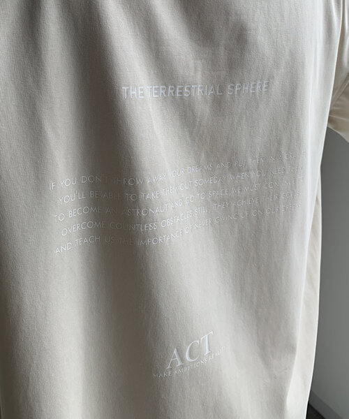 DouDou(ドゥドゥ)の「【WEB限定】HUMAN ARE TINY 半袖TEE(Tシャツ/カットソー・レディース・ブラック/ベージュ/ホワイト・FREE)」の16枚目の写真