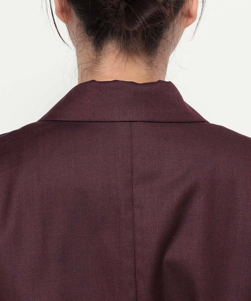 HARE(ハレ)の「ビッグテーラードジャケット(HARE)(テーラードジャケット・レディース・グレー/ワインレッド・FREE)」の11枚目の写真