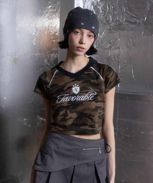 ACLENT(アクレント)の「コンパクトユニフォームT(Tシャツ/カットソー・レディース・マルチ/ブラック/ホワイト/レッド・FREE)」の16枚目の写真