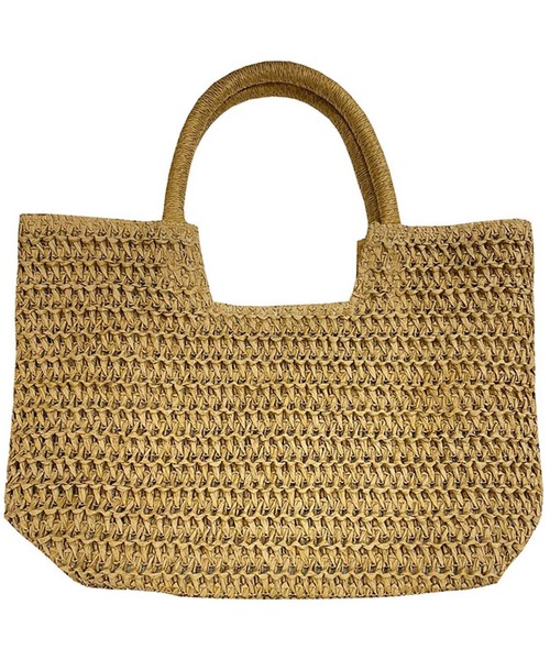 Edit Sheen(エディットシーン)の「ハンドルペーパーかごトート(かごバッグ・レディース・モカ/ブラック・FREE)」の9枚目の写真