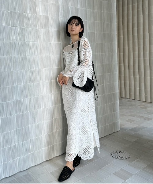 ワンピース AMERI bld051 Ameri（アメリ）の「ADAM SLENDER DRESS（ワンピース）」 - WEAR