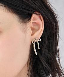 ANAP（アナップ）の「ライン リボン ピアス（ピアス（両耳用））」