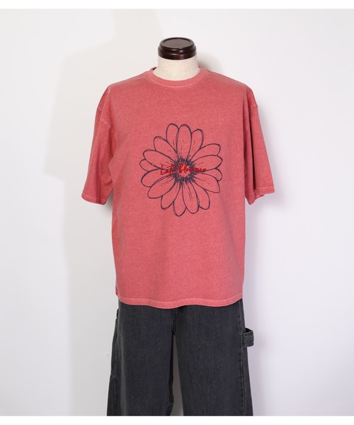 ATELANE（アテレーン）の「ATELANE/OE天竺ピグメント プリント、刺繍TEE（Tシャツ/カットソー・メンズ・ブラック系その他/アイボリー/ブラック/ホワイト系その他/レッド・LARGE/X-LARGE/MEDIUM）」の21枚目の写真