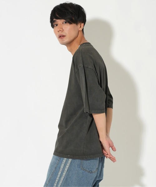 ATELANE（アテレーン）の「ATELANE/OE天竺ピグメント プリント、刺繍TEE（Tシャツ/カットソー・メンズ・ブラック系その他/アイボリー/ブラック/ホワイト系その他/レッド・LARGE/X-LARGE/MEDIUM）」の7枚目の写真