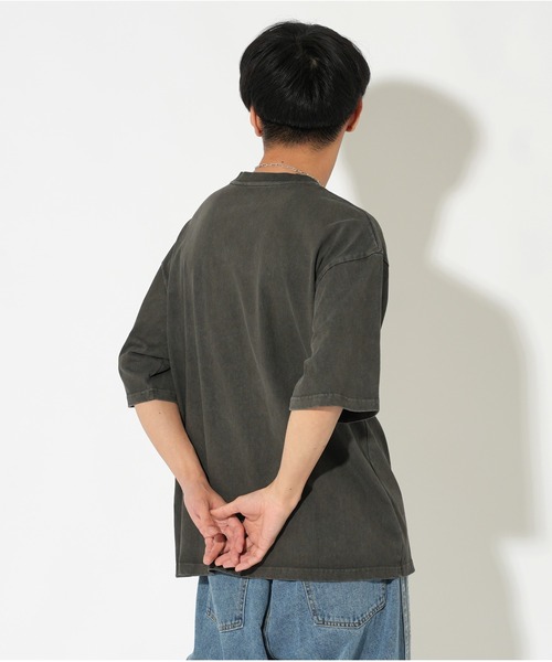 ATELANE（アテレーン）の「ATELANE/OE天竺ピグメント プリント、刺繍TEE（Tシャツ/カットソー・メンズ・ブラック系その他/アイボリー/ブラック/ホワイト系その他/レッド・LARGE/X-LARGE/MEDIUM）」の10枚目の写真
