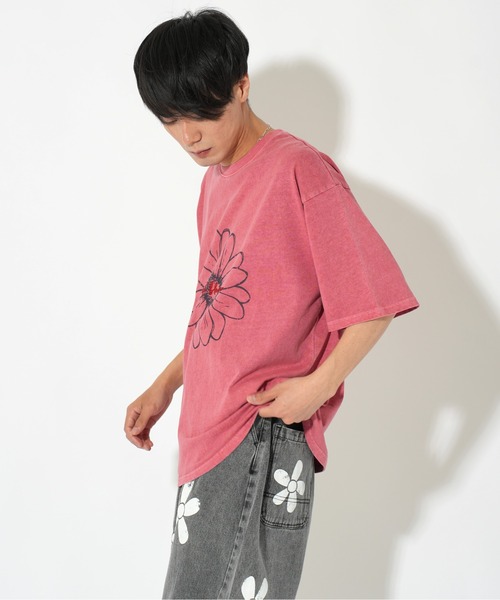ATELANE（アテレーン）の「ATELANE/OE天竺ピグメント プリント、刺繍TEE（Tシャツ/カットソー・メンズ・ブラック系その他/アイボリー/ブラック/ホワイト系その他/レッド・LARGE/X-LARGE/MEDIUM）」の14枚目の写真