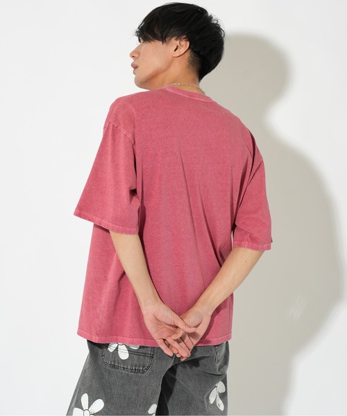 ATELANE（アテレーン）の「ATELANE/OE天竺ピグメント プリント、刺繍TEE（Tシャツ/カットソー・メンズ・ブラック系その他/アイボリー/ブラック/ホワイト系その他/レッド・LARGE/X-LARGE/MEDIUM）」の16枚目の写真