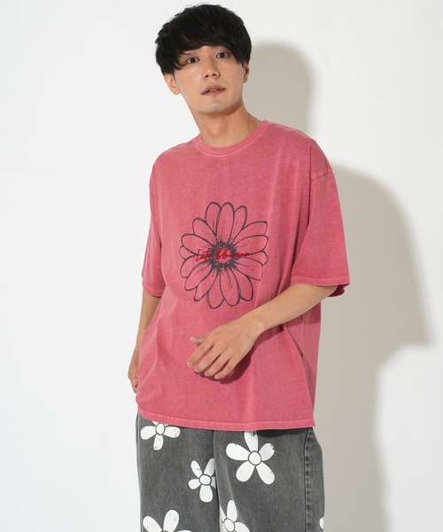ATELANE（アテレーン）の「ATELANE/OE天竺ピグメント プリント、刺繍TEE（Tシャツ/カットソー・メンズ・ブラック系その他/アイボリー/ブラック/ホワイト系その他/レッド・LARGE/X-LARGE/MEDIUM）」の17枚目の写真