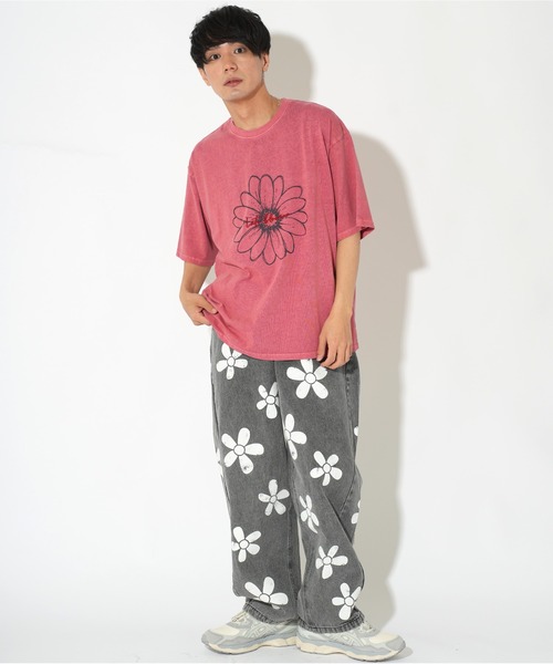 ATELANE（アテレーン）の「ATELANE/OE天竺ピグメント プリント、刺繍TEE（Tシャツ/カットソー・メンズ・ブラック系その他/アイボリー/ブラック/ホワイト系その他/レッド・LARGE/X-LARGE/MEDIUM）」の18枚目の写真
