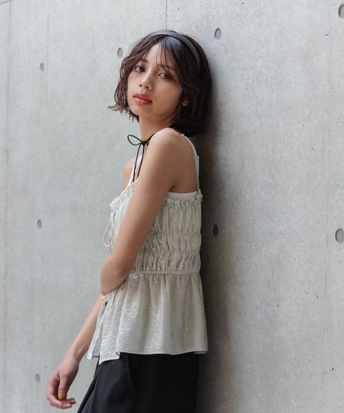 シャーリングビスチェ（キャミソール）｜PAGEBOY（ページボーイ