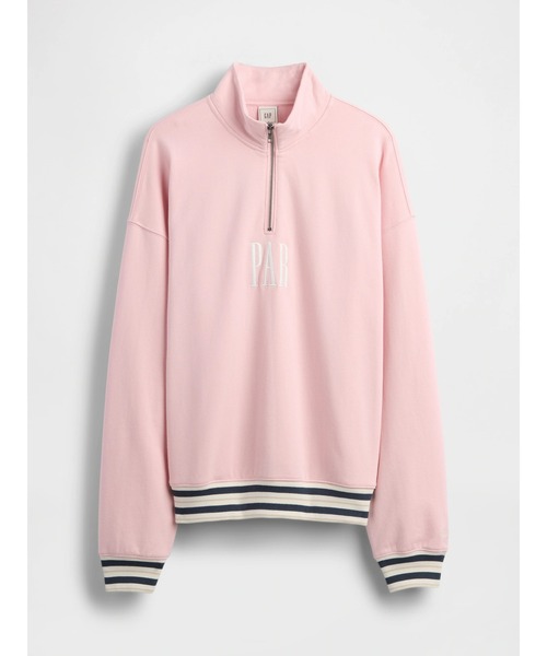 セール】Gap × Malbon ヘビーウェイト ロゴ 1/4ジップアップ