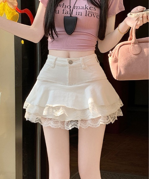 ミニスカート DRYROSE KNIT CANCAN PT デニムカーブフレアミニスカート – Darich (ダーリッチ)