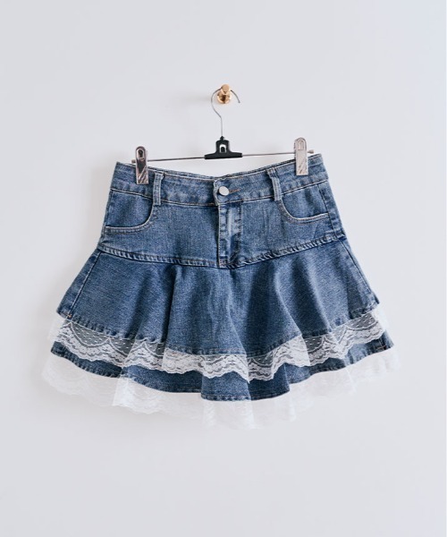 追跡便【 】ヒーローズハイライズデニムミニスカート DAY CLOSET（デイ クローゼット）の「レディース ハイウエスト