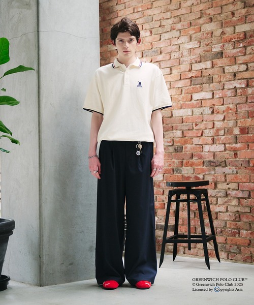 GREENWICH POLOCLUB MOSS STITCH POLO SHIRT / グリニッジ