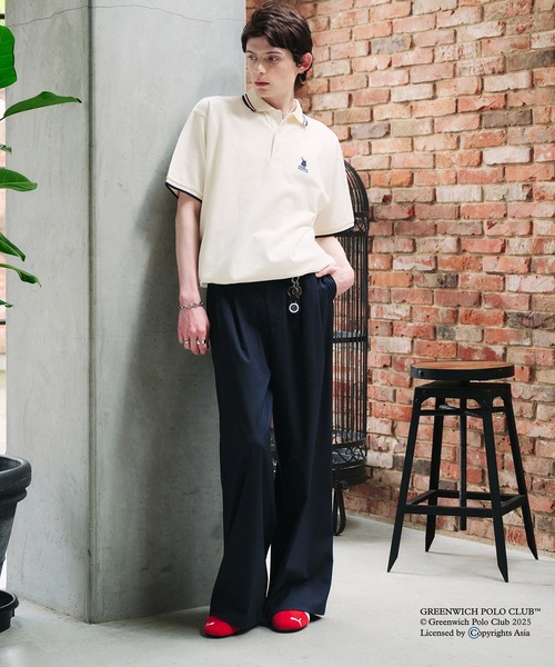 Adoon plain（アドーンプレーン）の「GREENWICH POLOCLUB MOSS STITCH POLO SHIRT / グリニッジ ポロクラブ鹿の子ポロシャツ（ポロシャツ・メンズ・ボルドー/ネイビー/ブラック/アイボリー・LARGE/MEDIUM）」の11枚目の写真