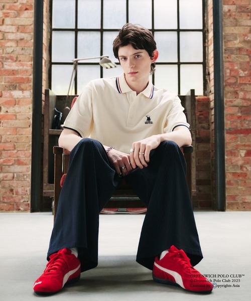 Adoon plain（アドーンプレーン）の「GREENWICH POLOCLUB MOSS STITCH POLO SHIRT / グリニッジ ポロクラブ鹿の子ポロシャツ（ポロシャツ・メンズ・ボルドー/ネイビー/ブラック/アイボリー・LARGE/MEDIUM）」の21枚目の写真
