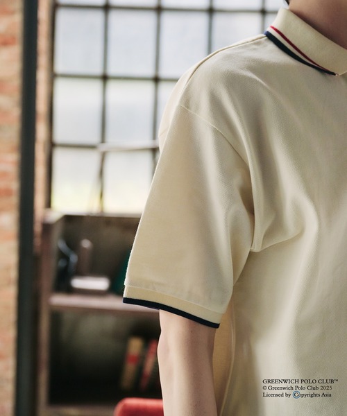セール】GREENWICH POLOCLUB MOSS STITCH POLO SHIRT / グリニッジ