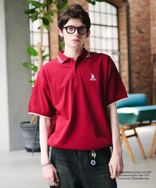 Adoon plain（アドーンプレーン）の「GREENWICH POLOCLUB MOSS STITCH POLO SHIRT / グリニッジ ポロクラブ鹿の子ポロシャツ（ポロシャツ・メンズ・ボルドー/ネイビー/ブラック/アイボリー・LARGE/MEDIUM）」の17枚目の写真