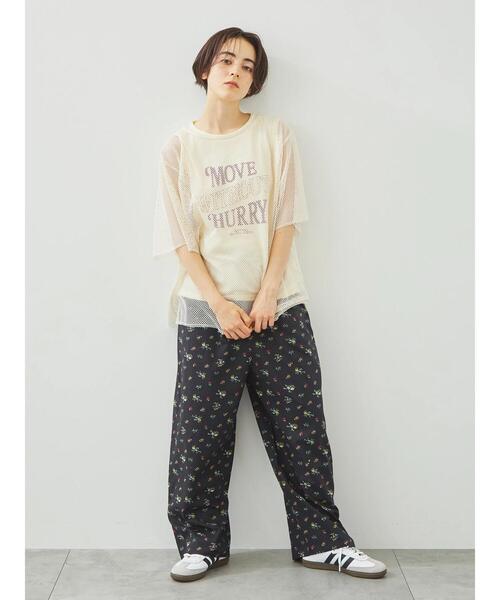 パンツ HANA サイドラインレースパンツ【Hana服】 通販【ニッセン】