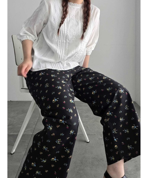 SM2（エスエムツー）の「花柄プリントイージーパンツ（その他パンツ・レディース・オフホワイト/ブラック/カーキ・F）」の12枚目の写真