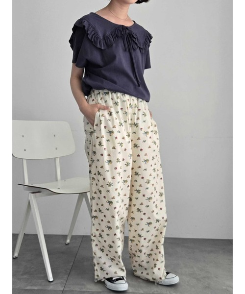 SM2（エスエムツー）の「花柄プリントイージーパンツ（その他パンツ・レディース・オフホワイト/ブラック/カーキ・F）」の17枚目の写真