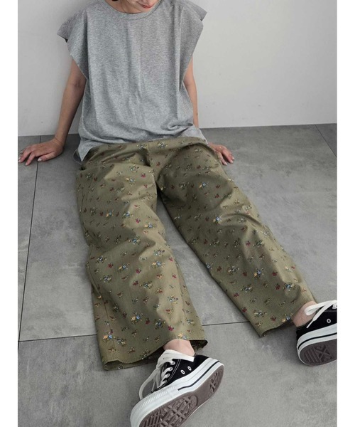 SM2（エスエムツー）の「花柄プリントイージーパンツ（その他パンツ・レディース・オフホワイト/ブラック/カーキ・F）」の20枚目の写真