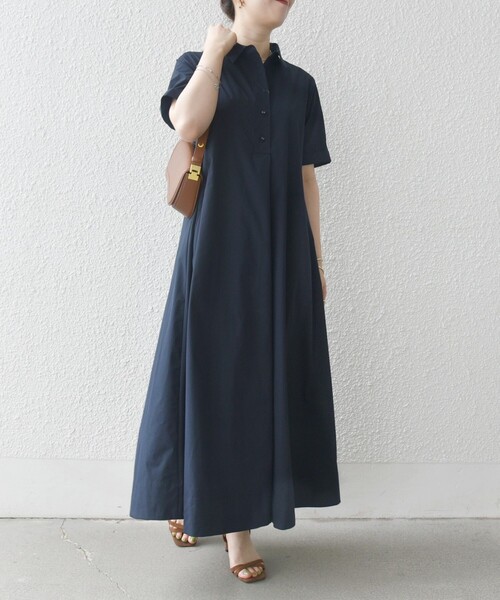 SHIPS any:〈洗濯機可能〉タイプライター スキッパー フレア シャツ