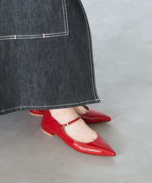 《追加4》ポインテッドワンストラップフラット