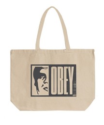 OBEY（オベイ）の「OBEY HALF ICON JUMBO TOTE（オベイ ハーフアイコン ジャンボ トート）（トートバッグ）」