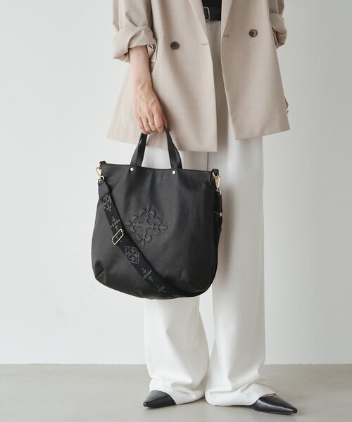 エンボスモノグラム 2WAYトートバッグ（トートバッグ）｜russet